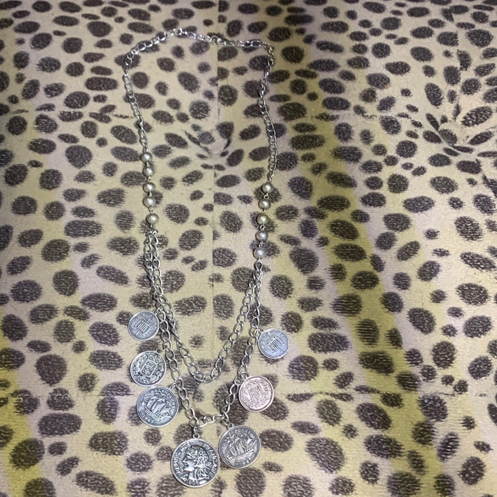 Silver Coin Necklace